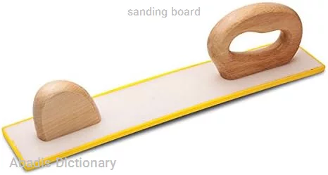 sanding board